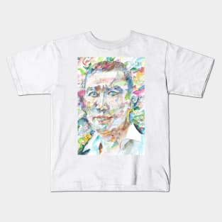 YUKIO MISHIMA - watercolor portrait Kids T-Shirt